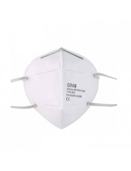 Maschera GRAM per polveri e vapori Classe FFP2 / KN95 CE con elastici HomeVARIABILE