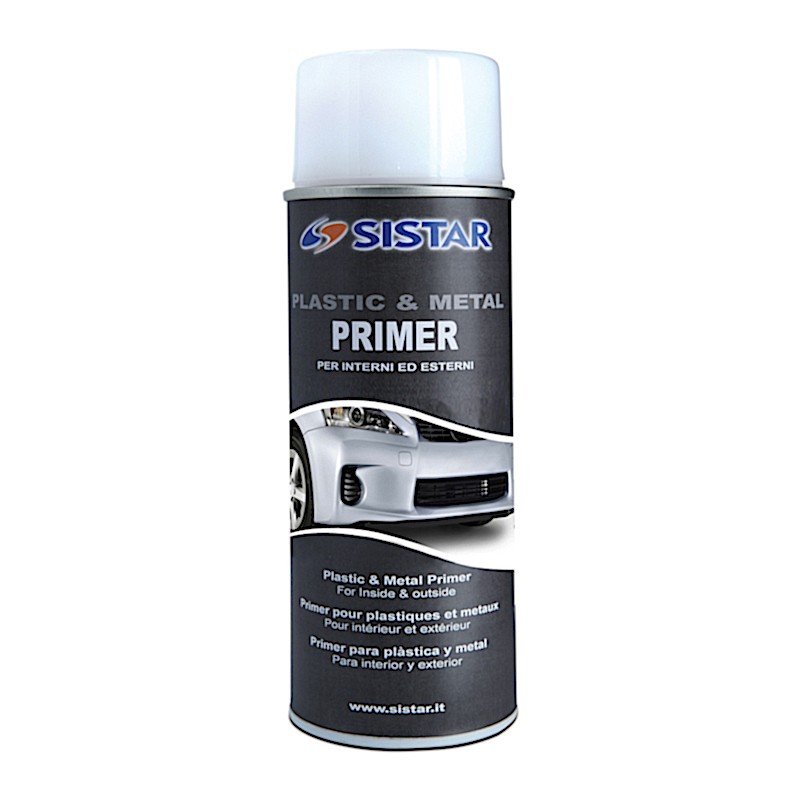 Plastic metal primer spray - Primer metalli e plastica Sistar 400ml Home