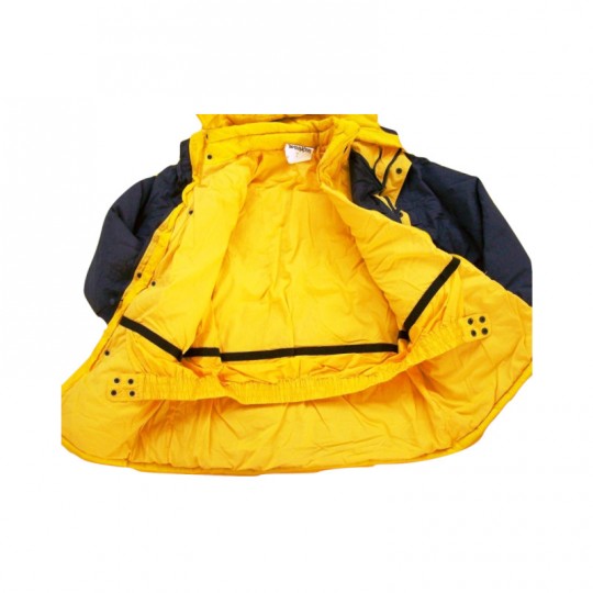 Giaccone Giubbotto Parka sportivo in cotone triplo uso giallo/blu Home