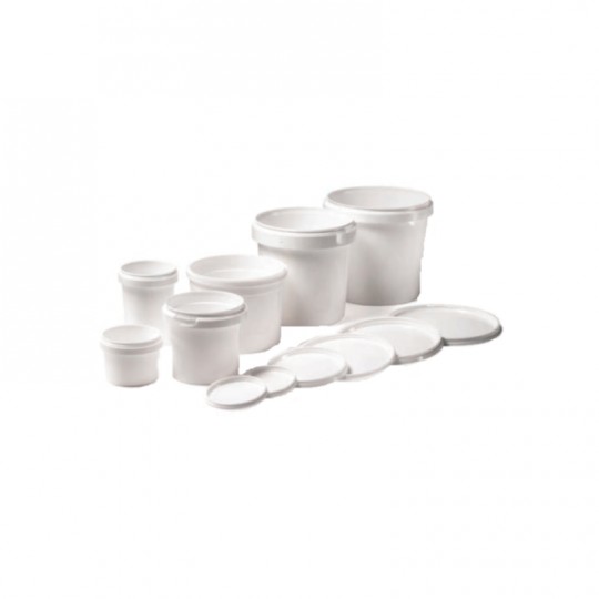 Barattolo in plastica bianco con coperchio a sigillo ermetico adatto anche per alimenti HomeLADY'S LINE®