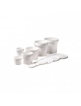 Barattolo in plastica bianco con coperchio a sigillo ermetico adatto anche per alimenti HomeLADY'S LINE®