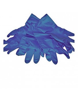 Guanto blu in doppio lattice super-resistente lavabile riutilizzabile a lungo HomeLADY'S LINE®