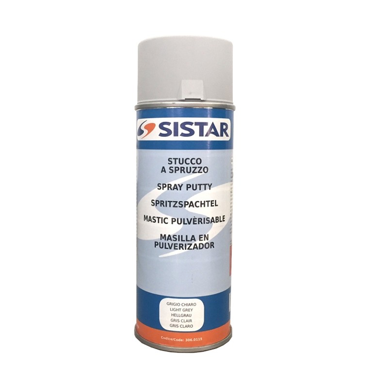 Stucco riempitivo grigio spray SISTAR ad alto spessore 400 ml HomeSISTAR Stucco riempitivo grigio spray SISTAR ad alto spessore 400 ml HomeSISTAR