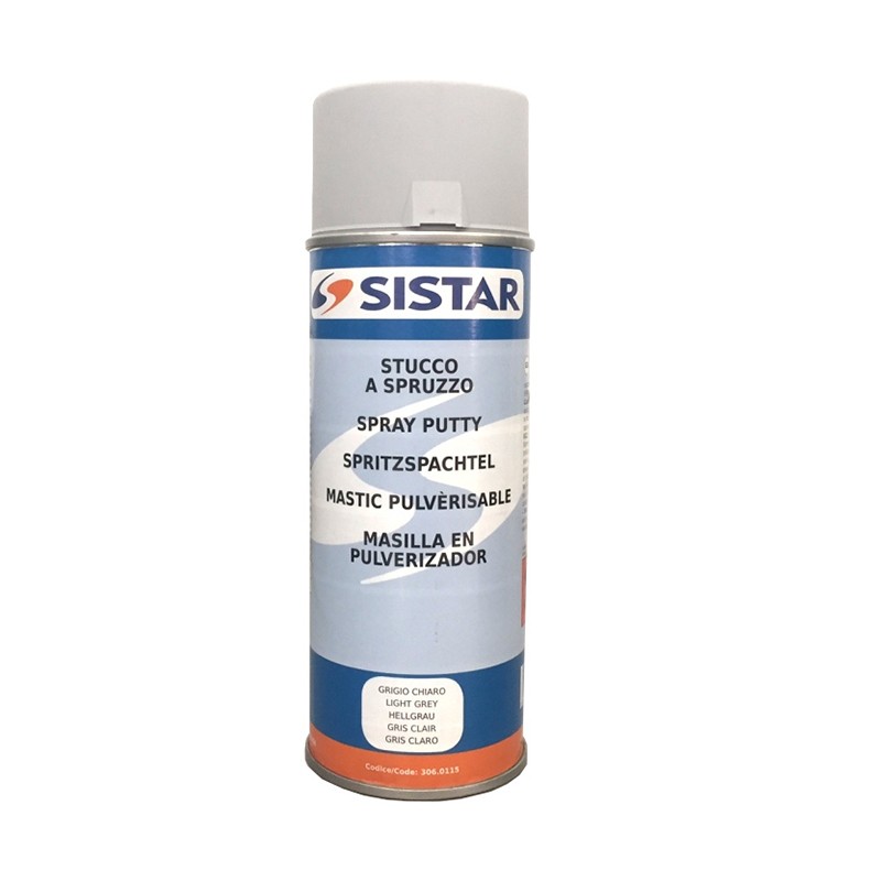 STUCCO RIEMPITIVO Spray per Carrozzeria Smalto Acrilico Extra colore BIANCO  SPINO Uso Professionale Bomboletta da 400 ml con Valvola Autopulente