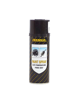 Smalto alte temperature spray 400ml NERO resistente agli 800° Home