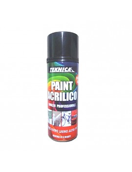 Smalto acrilico RAL9010 Bianco E RAL 9005 Nero-Lucido e opaco spray 400ml Home