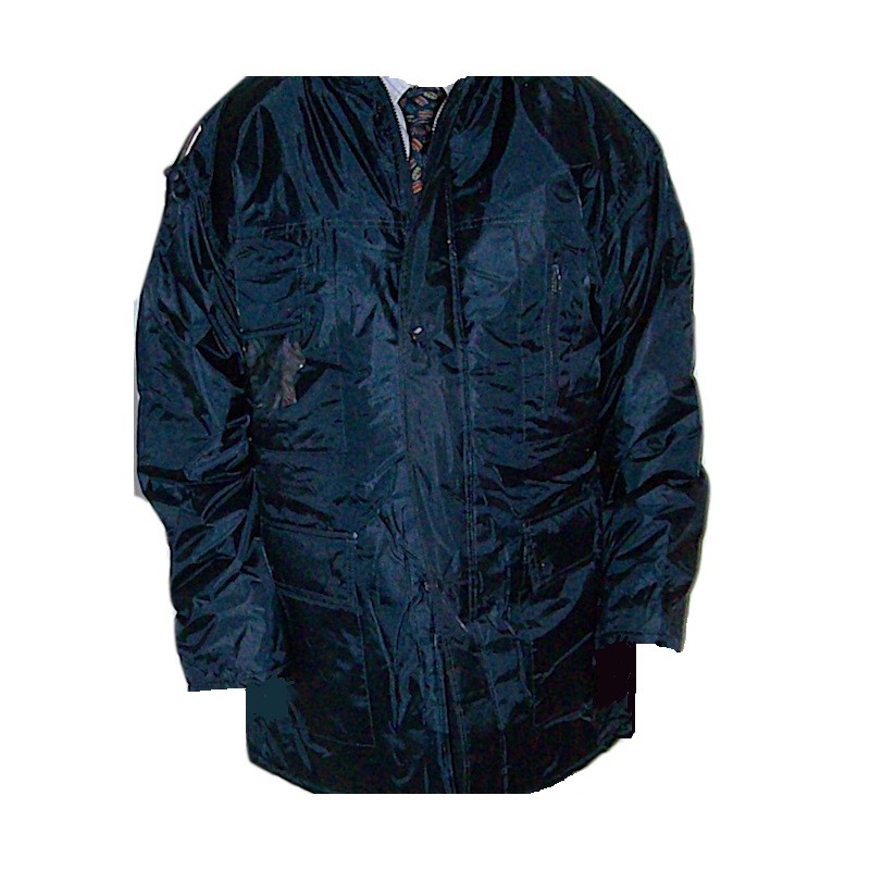 Giaccone Parka blu in nylon PVC Taglia L Home