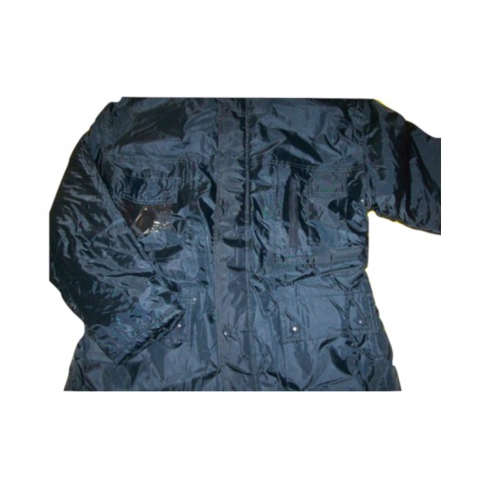 Giaccone Parka blu in nylon PVC Taglia L Home