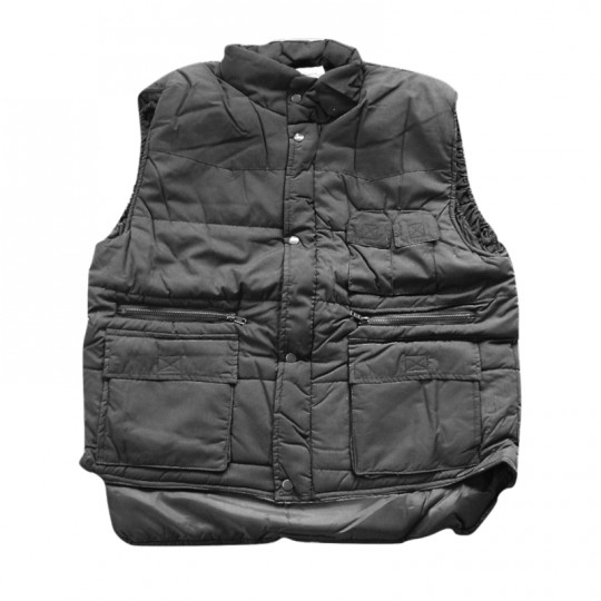 Gilet grigio antifreddo Multitasche imbottito Home