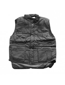 Gilet grigio antifreddo Multitasche imbottito Home