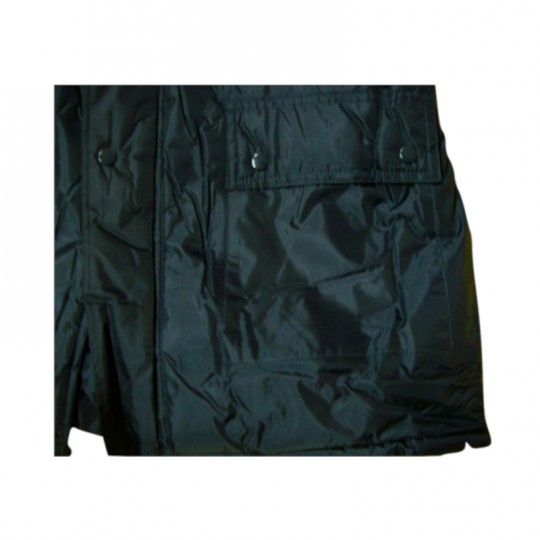 Giaccone Parka verde in nylon PVC Impermeabile Home