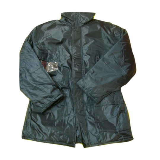 Giaccone Parka verde in nylon PVC Impermeabile Home