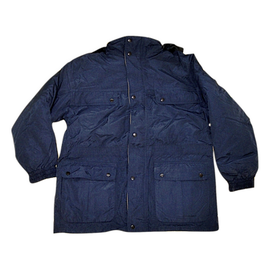 Giaccone Giubbotto Parka sportivo in cotone triplo uso giallo/blu Home