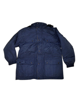 Giaccone Giubbotto Parka sportivo in cotone triplo uso giallo/blu Home